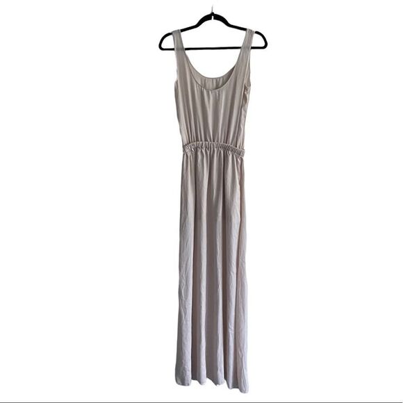 Zara Boho Sleveless Tank Maxi Dress Champagne XS - Picture 3 of 6